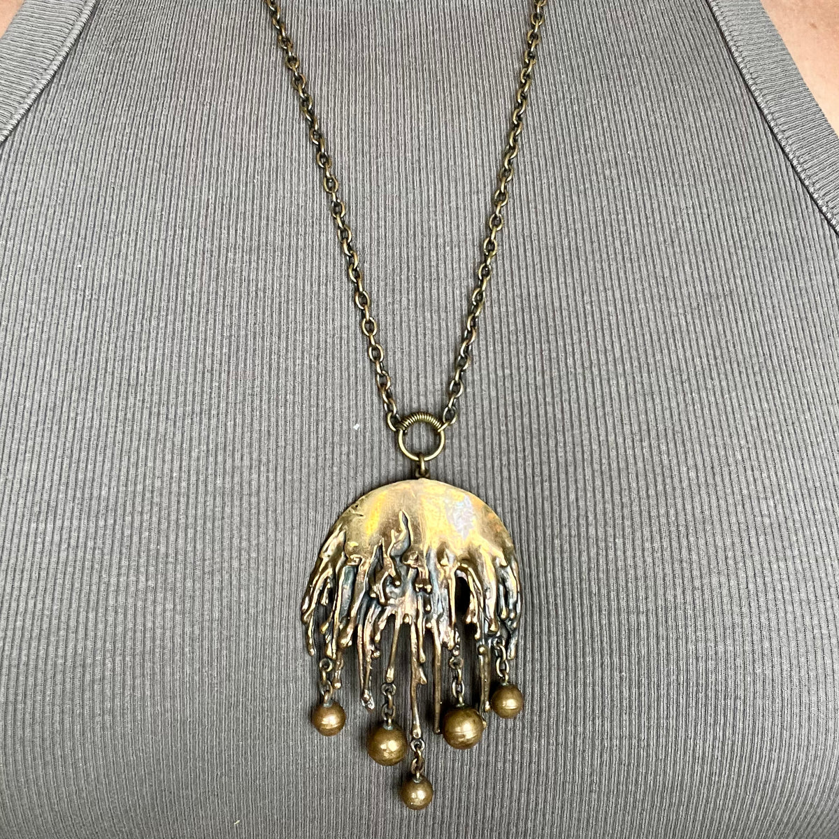 Bronze necklace by Pentti Sarpaneva Finland Sanders garden