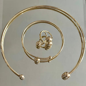 Orbit halsband guld