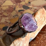 Load image into Gallery viewer, Mono top ring amethyst
