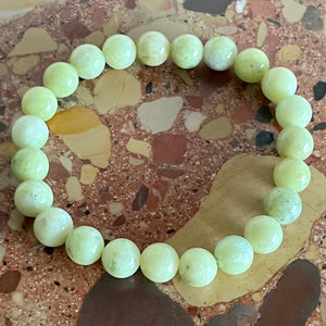 Armband pärlor citron jade