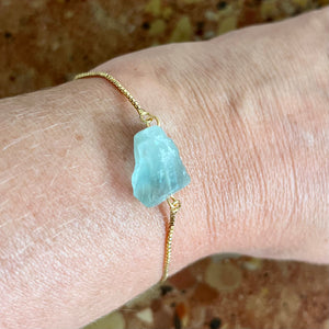 Mono midi bracelet blue-green fluorite